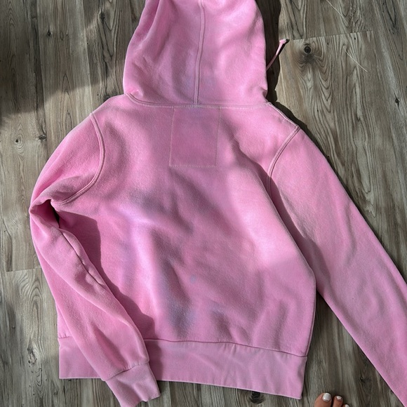 Aviator nation pink hoodie sweatshirt zip pocket - Picture 3 of 16